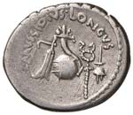 Cesare - Denario (42 a.C., con L. Mussidius ... 