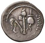 Domitius Calvinus - Denario (39-36 a.C., ... 