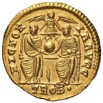 Valentiniano I (364-375) Solido (Treveri, ... 