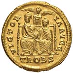 Valentiniano II (375-392) Solido (Treveri, ... 