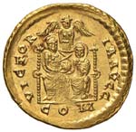 Teodosio I (379-395) Solido (Mediolanum, ... 