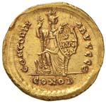 Teodosio I (379-395) Solido (Costantinopoli, ... 