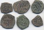 Lotto di sei bronzi bizantini del periodo di ... 