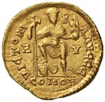 Valentiniano III (425-455) Solido (Ravenna, ... 