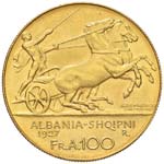 ALBANIA Zog I (1925-1939) 100 Franga 1927 ... 