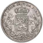 BELGIO Leopoldo I (1831-1865) 2,50 Franchi ... 