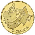 CANADA 100 Dollari 1981 Inno nazionale - Fr. ... 