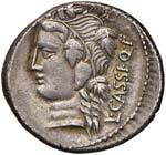 Cassia - L. Cassius Q. f. Longinus - Denario ... 