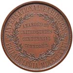 USA Medaglia 1876 International Exhibition ... 