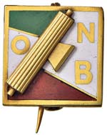 Distintivi fascisti - Distintivo ONB in oro ... 