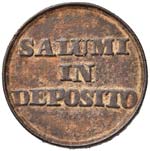 GENOVA Gettone per Salumi in deposito - AE ... 