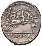 Fabia - C. Fabius C. f. Hadrianus - Denario ... 