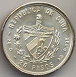 CUBA 20 Pesos 1979 Cumbre de Paises no ... 