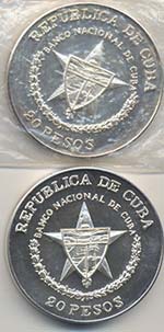 CUBA 20 Pesos 1989 da 2 Once Triunfo de la ... 