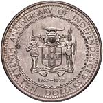 GIAMAICA 10 Dollari 1972 - AG (g 49,44)