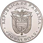 PANAMA 20 Balboas 1974 - AG (g 132) In ... 