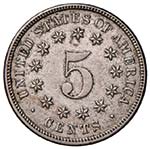 USA 5 Cents 1872 - NI (g 4,88) 