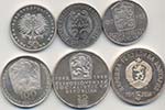 Lotto di sei monete di Cecoslovacchia e ... 