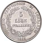 MILANO Governo Provvisorio (1848) 5 Lire ... 