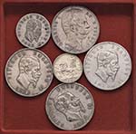 Lotto di 6 monete d’argento come da foto