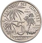 COMORES 5 Franchi 1984 ... 