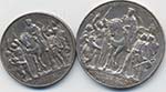 GERMANIA Lotto di 2 monete in argento come ... 