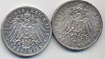 GERMANIA Lotto di 2 monete di Baviera e ... 