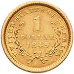 USA Dollaro 1849 - AU (g 1,65)