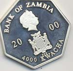 ZAMBIA 4.000 Kwacha 2000 ... 