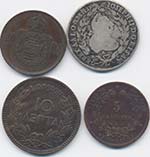 Lotto di quattro monete estere come da foto