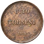 NAPOLI Ferdinando I (1816-1825) 8 Tornesi ... 