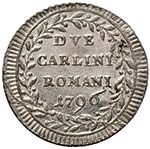 Pio VI (1774-1799) 2 Carlini 1796 A. XXII - ... 