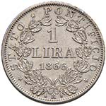 Pio IX (1846-1878) Lira 1866 A. XXI - ... 