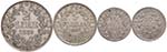 Pio IX (1846-1878) Lotto di quattro monete: ... 