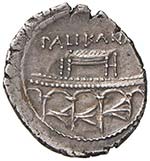 Lollius Palikanus - Denario (45 a.C.) Testa ... 