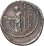 Giulio Cesare - Denario (43 a.C., con L. ... 
