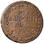 Pio VI (1774-1799) Foligno - 2 Baiocchi A. ... 