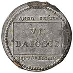 Repubblica Romana (1798-1799) Baiocco A. VI ... 