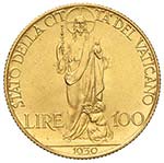 Pio XI (1922-1938) 100 Lire 1930 A. IX - ... 
