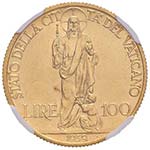 Pio XII (1939-1958) 100 Lire 1939 A. I - ... 