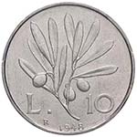 REPUBBLICA ITALIANA 10 Lire 1948 - IT R In ... 