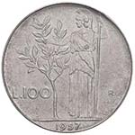 REPUBBLICA ITALIANA 100 Lire 1957 - AC In ... 