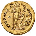 Onorio (393-423) Solido (Mediolanum) Busto ... 