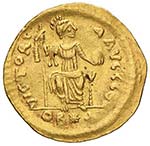Giustino II (565-578) Solido da 22 silique - ... 