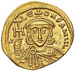Leone III (725-732) Solido - Busto di fronte ... 