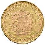 CILE 50 Pesos 1973 - AU (g 10,17)
