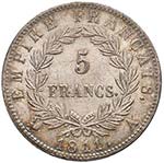 FRANCIA Napoleone (1804-1814) 5 Franchi 1811 ... 