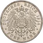GERMANIA Baviera - Ludwig III (1913-1918) 5 ... 