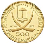 GUINEA EQUATORIALE 500 Pesetas 1970 Giovanni ... 