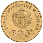 MONACO Ranieri III (1949-2005) 200 Franchi ... 
